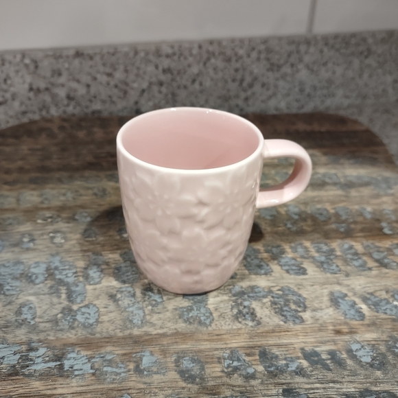 Starbucks Other - Starbucks Embossed Cherry Bloosm Pink Demi Mug 2.5 oz